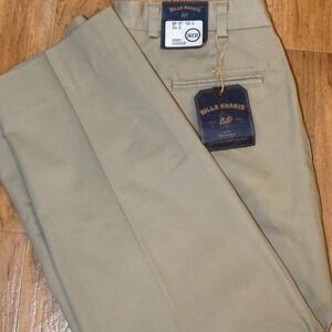 Bills Khakis M2P Vintage Twill Mens 36x30 Khaki NEW Pleated Standard Fit Pants